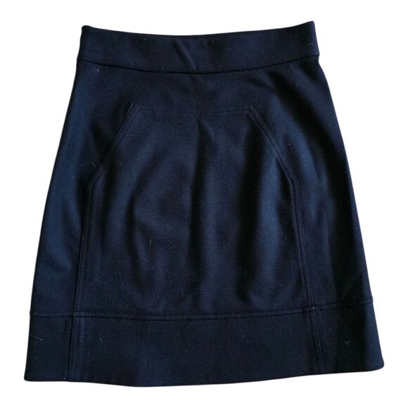 Diane von Furstenberg DVF Black Wool Blend Jourdan Skirt 4 - Picture 2 of 3